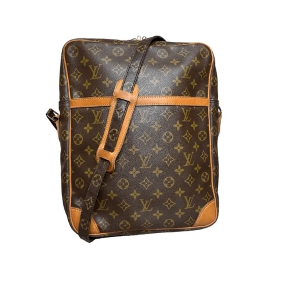 Louis Vuitton Vintage Monogram Canvas Danube Large Crossbody‎ Handbag w/COA